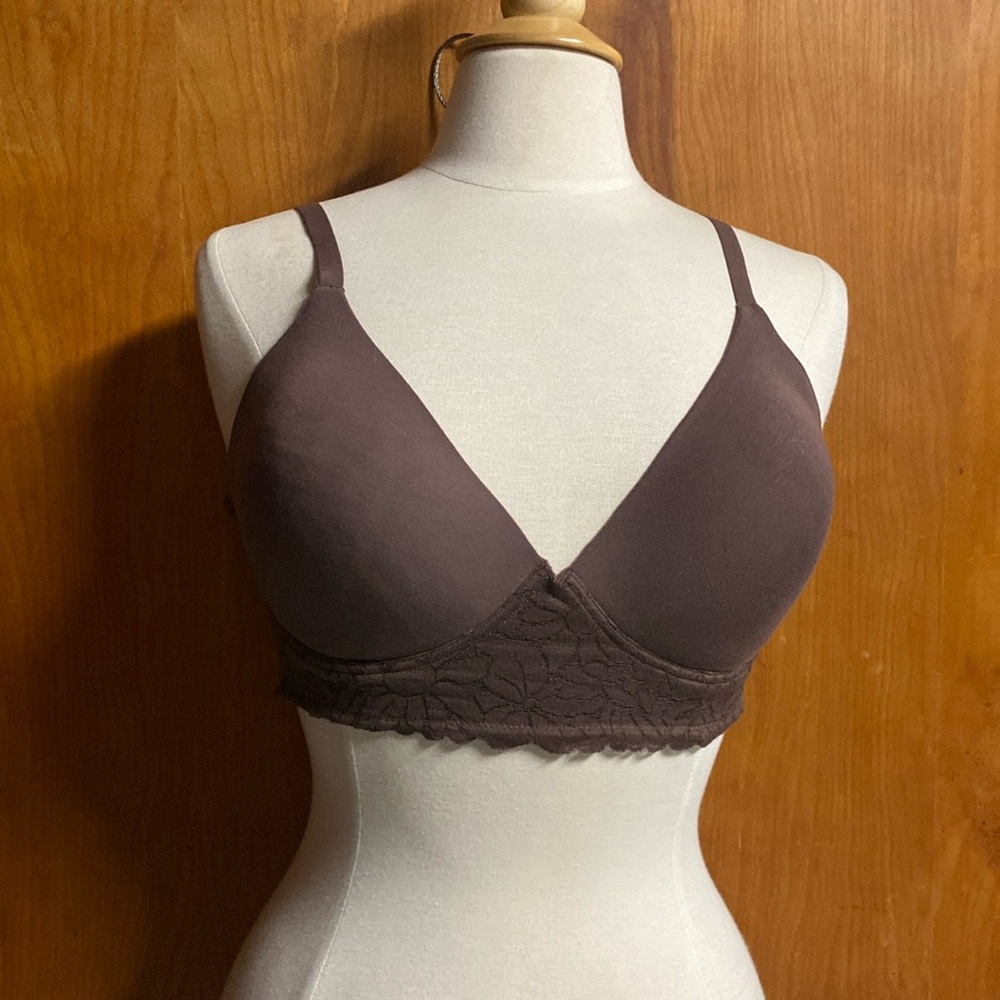 AERIE Real Good Real Chill 38 C Cocoa Brown Sans Armature NEW Wireless
